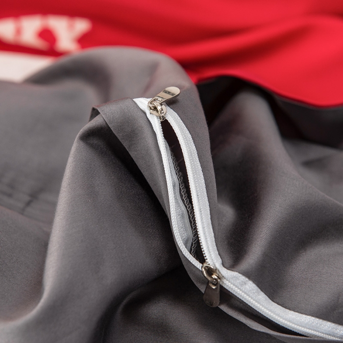 91家纺网 家纺一手货源 找家纺 品乐2023新100支云锦臻丝高清数码长绒棉四件套 可爱熊红