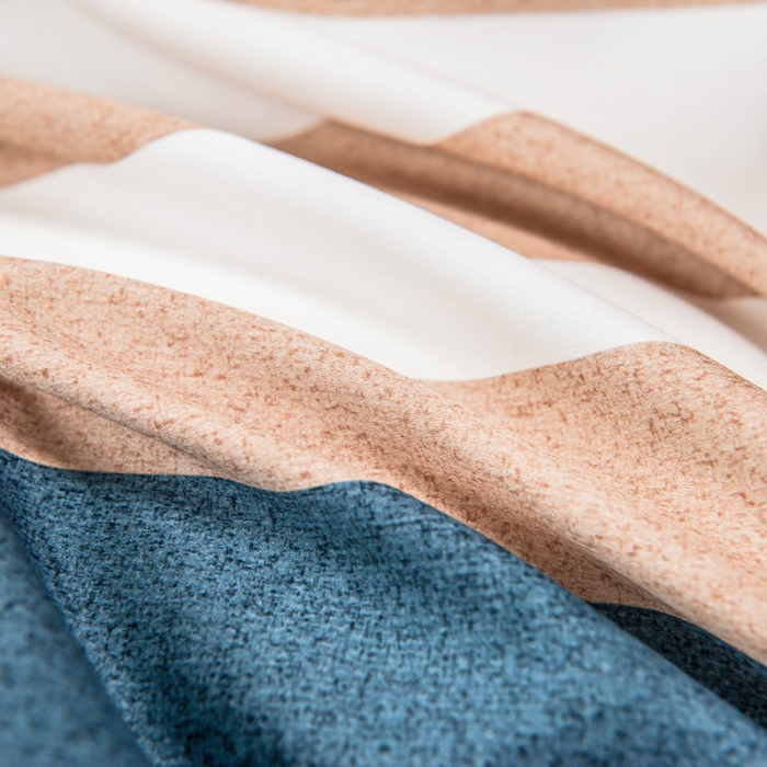 91家纺网 家纺一手货源 找家纺 品乐 2023新100支云锦臻丝高清长绒棉四件套 泰迪熊-蓝