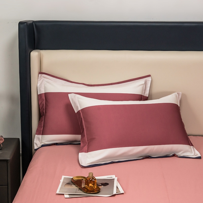 91家纺网 家纺一手货源 找家纺 品乐2023新100支云锦臻丝高清数码长绒棉四件套 唯 一粉