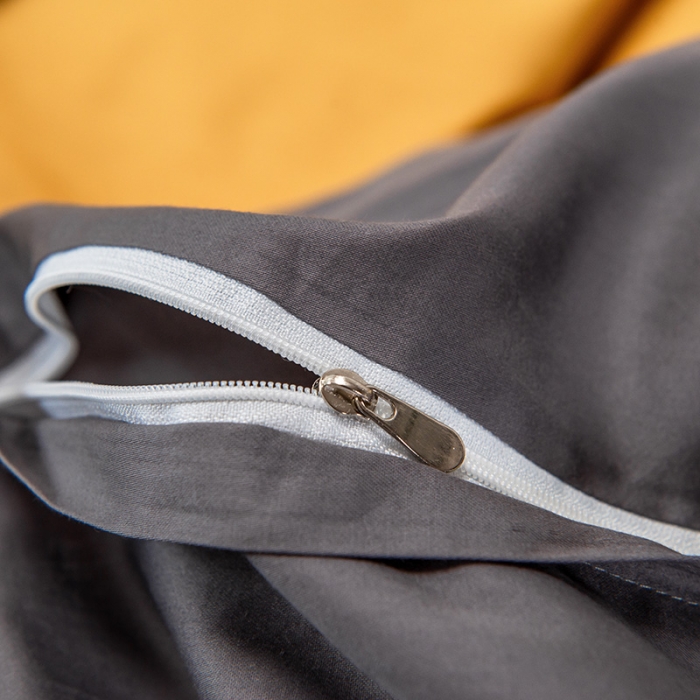 91家纺网 家纺一手货源 找家纺 品乐 2023新100支云锦臻丝高清数码长绒棉四件套 圆融黄