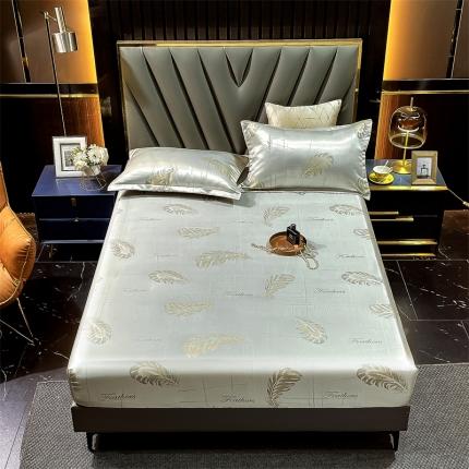 91家纺网 家纺一手货源 找家纺 （总）798 2022新款提花凉席床笠款