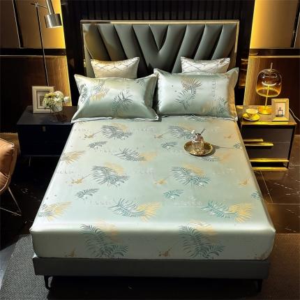 91家纺网 家纺一手货源 找家纺 （总）798 2022新款提花凉席床笠款