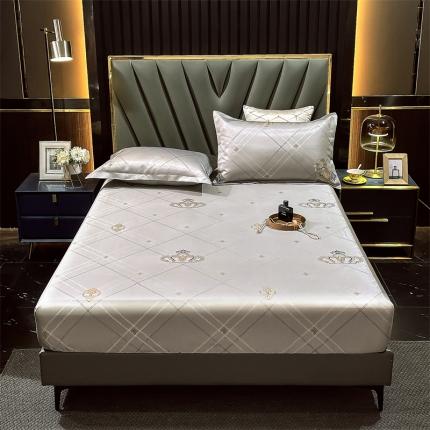 91家纺网 家纺一手货源 找家纺 （总）798 2022新款提花凉席床笠款