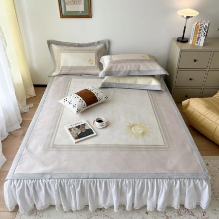 91家纺网 家纺一手货源 找家纺 （总）时年 2022新款水洗冰露丝养生席凉席