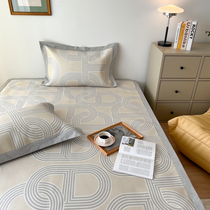 91家纺网 家纺一手货源 找家纺 时年 2022新款水洗冰露丝养生席凉席 爱玛