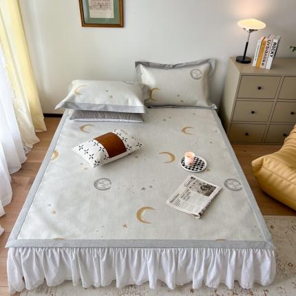 时年 2022新款水洗冰露丝养生席凉席 星月