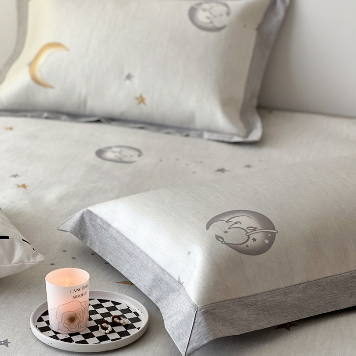 91家纺网 家纺一手货源 找家纺 时年 2022新款水洗冰露丝养生席凉席 星月