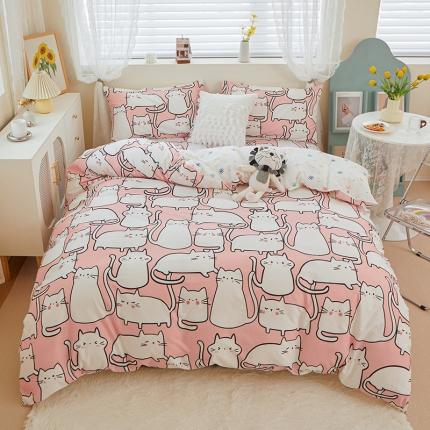 91家纺网 家纺一手货源 找家纺 （总）一米阳光 2022新款13070全棉四件套