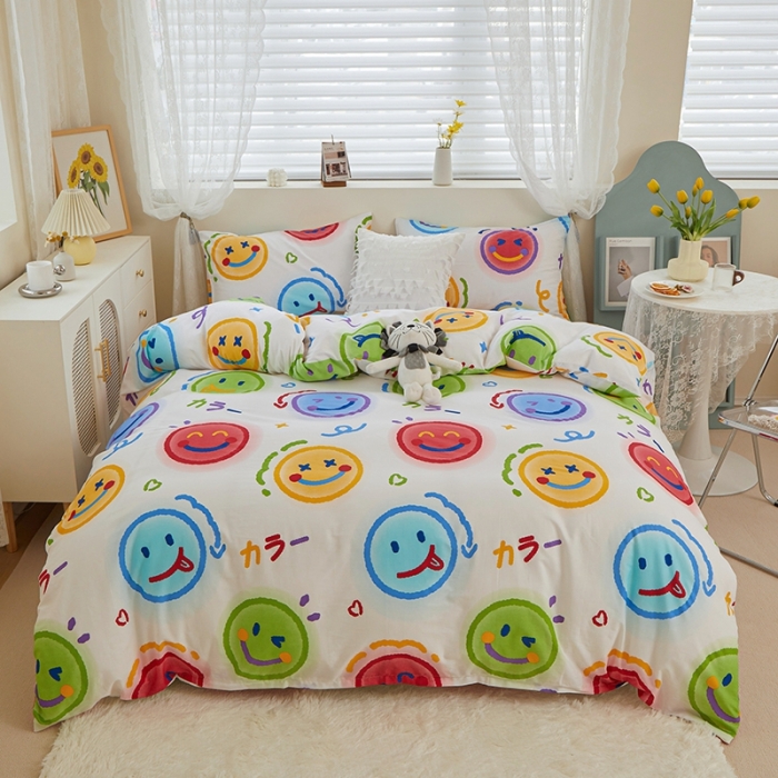 91家纺网 家纺一手货源 找家纺 一米阳光 2022新款13070全棉四件套 Sunny