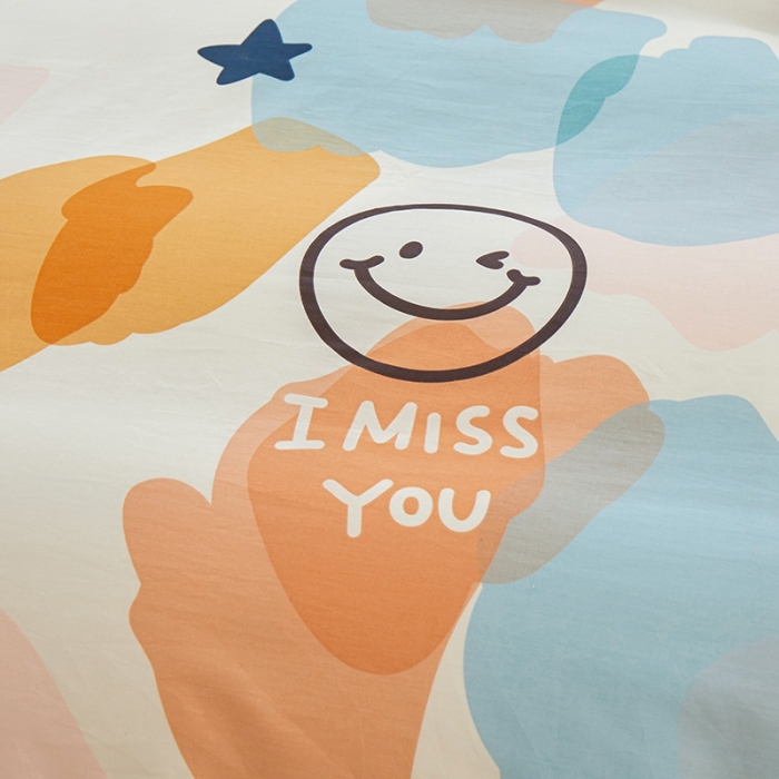 91家纺网 家纺一手货源 找家纺 一米阳光 2022新款13070全棉四件套 美丽心情