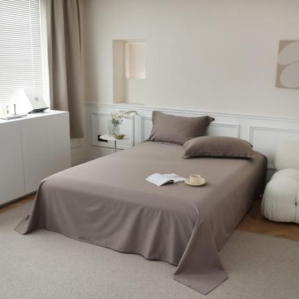 91家纺网 家纺一手货源 找家纺 蕊姿超柔水洗超柔水洗新款50s双股新疆长绒棉单床单大地棕