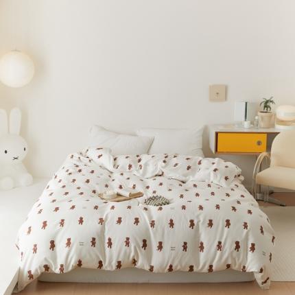 91家纺网 家纺一手货源 找家纺 （总）8小时家纺 2022新款全棉双层纱单被套