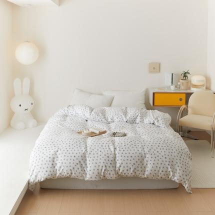 8小时家纺 2022新款全棉双层纱单被套 兰菲