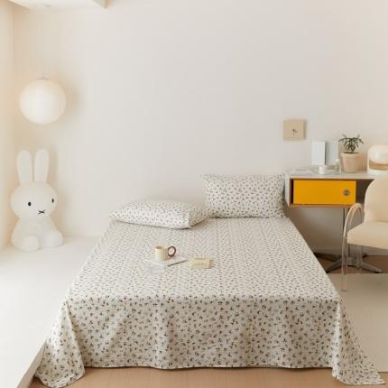 （总）8小时家纺 2022新款全棉双层纱单品床单