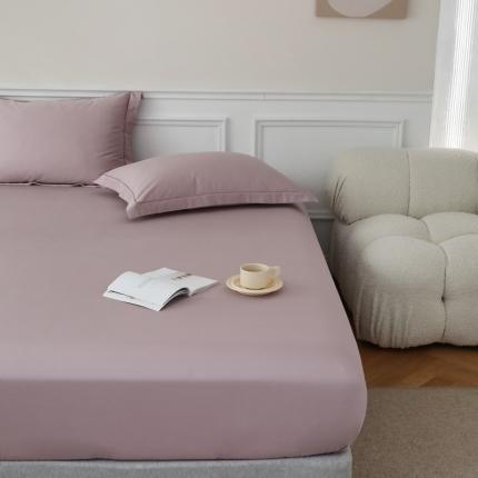 蕊姿 超柔水洗春夏新款50s双股新疆长绒棉单床笠 淡紫色