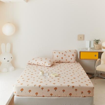 91家纺网 家纺一手货源 找家纺 （总）8小时家纺 2022新款全棉双层纱单床笠