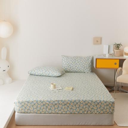 91家纺网 家纺一手货源 找家纺 （总）8小时家纺 2022新款全棉双层纱单床笠