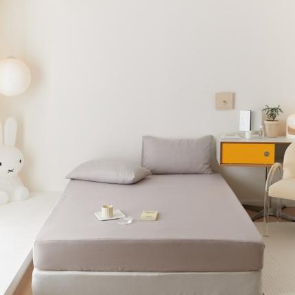 8小时家纺 2022新款全棉双层纱单床笠 太空灰