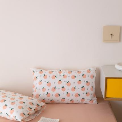 91家纺网 家纺一手货源 找家纺 8小时家纺 2022新款全棉双层纱单枕套 小仙桃