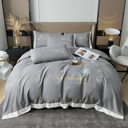 91家纺网 家纺一手货源 找家纺 （总）优轩家居 2022新款碳素磨毛刺绣四件套汇总