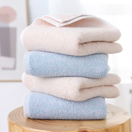 【色纺毛巾】日式无印纯色色纺良品全棉简约中厚款洗脸浴室毛巾
