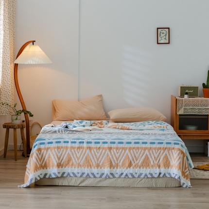 91家纺网 家纺一手货源 找家纺 （总）雯雨 2022新款四层加厚纱布毛巾被