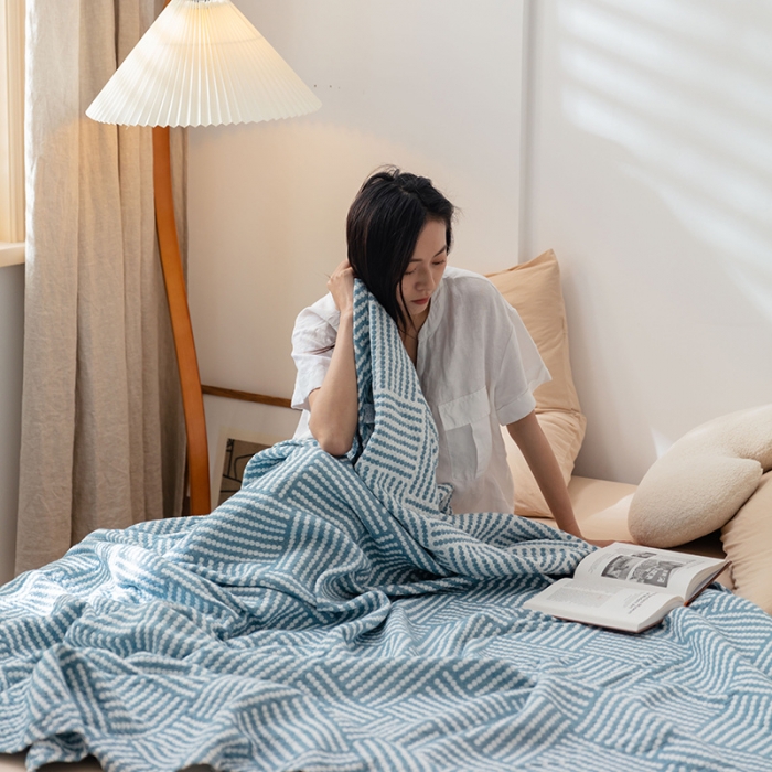 91家纺网 家纺一手货源 找家纺 （总）雯雨 2022新款四层加厚纱布毛巾被