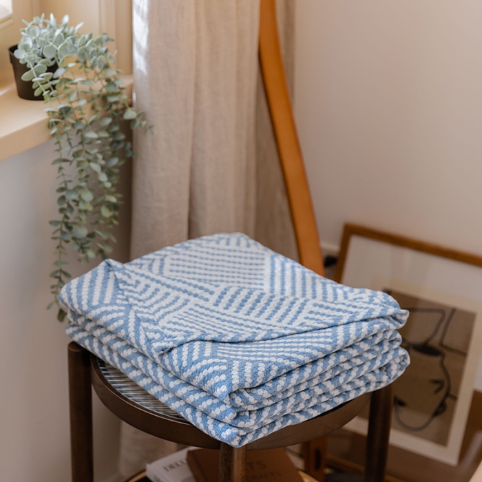 91家纺网 家纺一手货源 找家纺 雯雨 2022新款四层加厚纱布毛巾被 珠帘兰