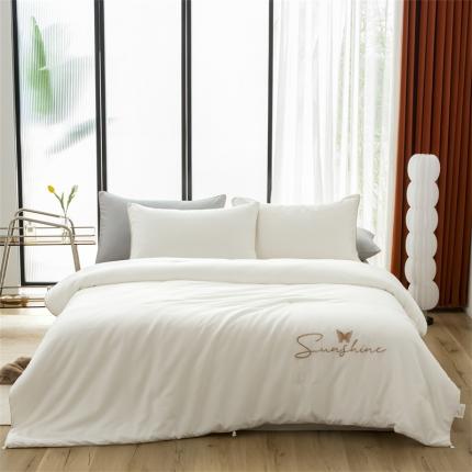 91家纺网 家纺一手货源 找家纺 总头等舱舒雅棉A类60S贡缎桑蚕丝长丝手工四季被