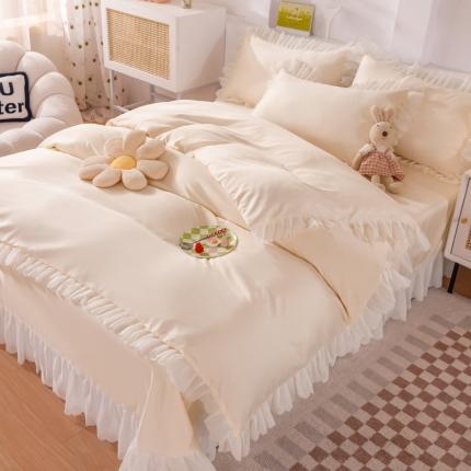 91家纺网 家纺一手货源 找家纺 （总）梦之岛 2022新款挚爱水洗真丝四件套