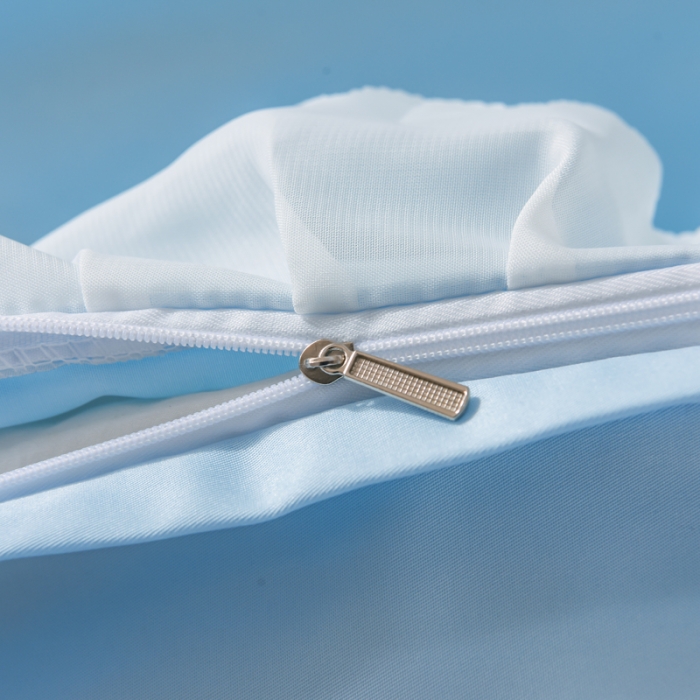 91家纺网 家纺一手货源 找家纺 梦之岛 2022新款挚爱水洗真丝四件套 挚爱-天蓝