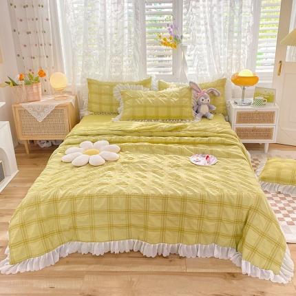 91家纺网 家纺一手货源 找家纺 （总）梦之岛 2022新款泡泡亲肤公主风夏被四件套