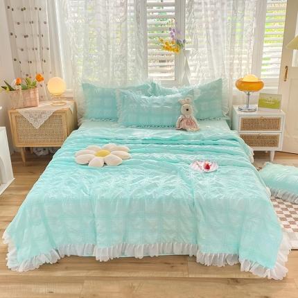 91家纺网 家纺一手货源 找家纺 （总）梦之岛 2022新款泡泡亲肤公主风夏被四件套