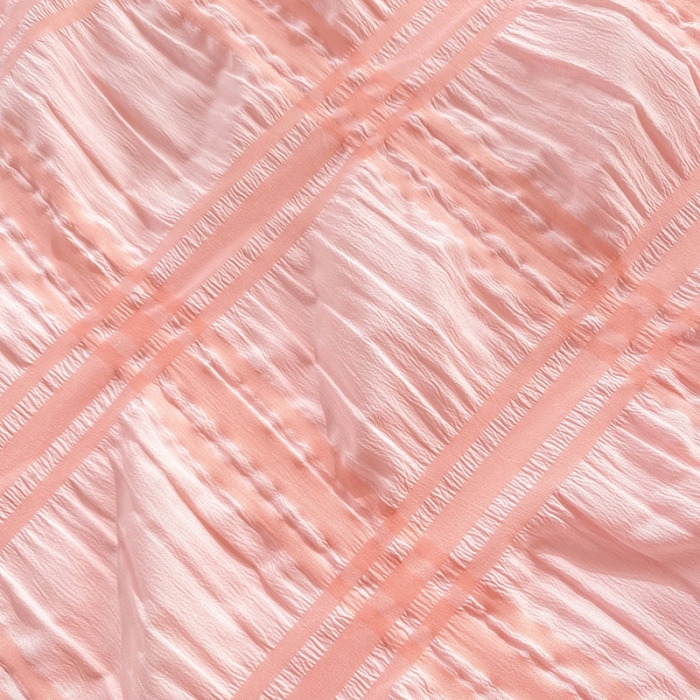 91家纺网 家纺一手货源 找家纺 梦之岛 2022新款泡泡亲肤公主风夏被四件套 蜜桃粉