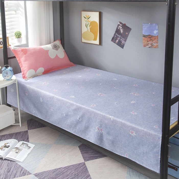 91家纺网 家纺一手货源 找家纺 曼璐2025芦荟棉学生寝室架子床套件宿舍1.5 春暖花开-粉