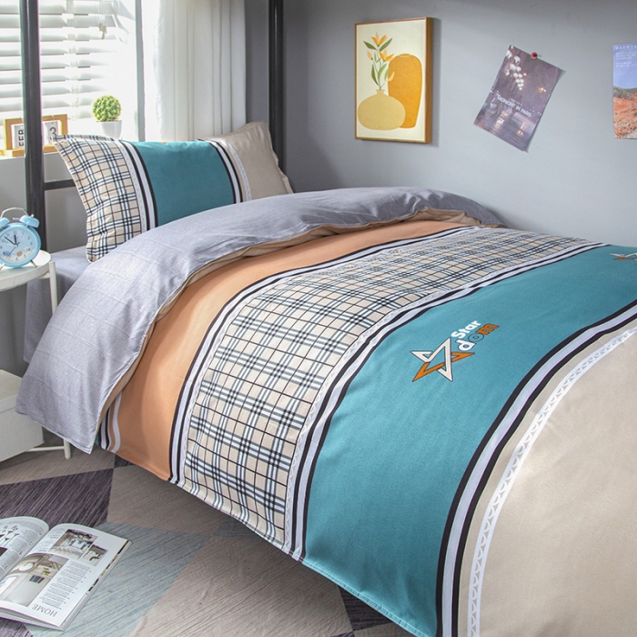 91家纺网 家纺一手货源 找家纺 曼璐 2025芦荟棉学生寝室架子床套件宿舍1.5 海岸风情