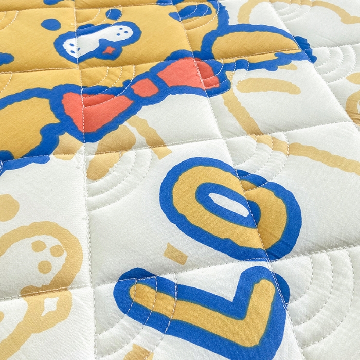 91家纺网 家纺一手货源 找家纺 （总）鑫钰 全棉卡通印花加厚床垫家用单双人可折叠防滑床垫