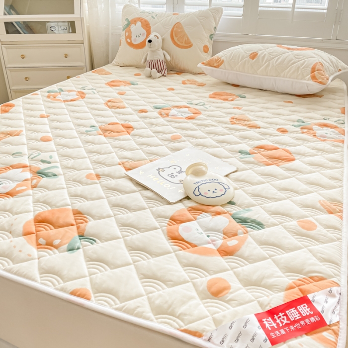 91家纺网 家纺一手货源 找家纺 （总）鑫钰 2023新款全棉抗菌印花薄床垫