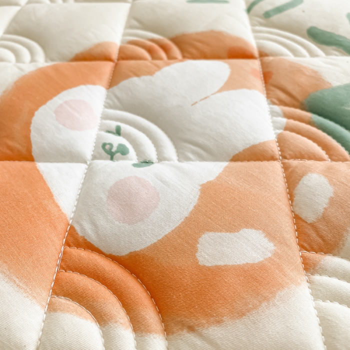 91家纺网 家纺一手货源 找家纺 （总）鑫钰 2023新款全棉抗菌印花薄床垫