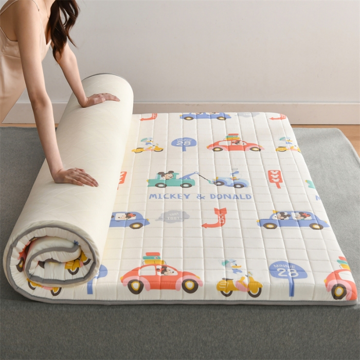 91家纺网 家纺一手货源 找家纺 （总）鑫钰 迪士尼全棉加厚床垫儿童软垫家用可折叠防滑垫子