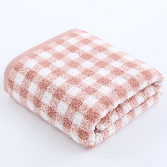 91家纺网 家纺一手货源 找家纺 【小格纹毛巾浴巾】良品汇馆日式良品格纹毛巾全棉毛巾格子浴巾