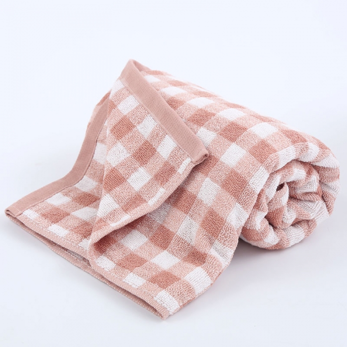 91家纺网 家纺一手货源 找家纺 【小格纹毛巾浴巾】良品汇馆日式良品格纹毛巾全棉毛巾格子浴巾