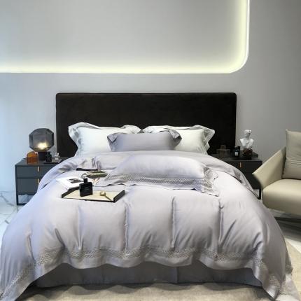 91家纺网 家纺一手货源 找家纺 （总）太古汇家居 2022新款60天丝镂空蔚蓝系列四件套