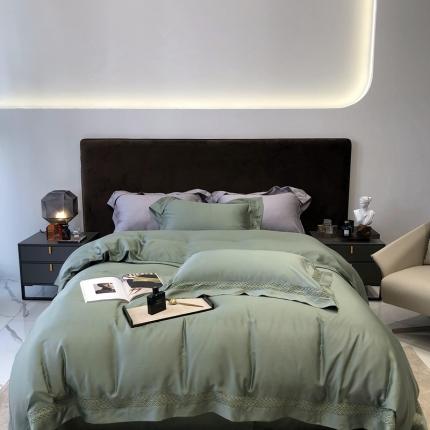 91家纺网 家纺一手货源 找家纺 （总）太古汇家居 2022新款60天丝镂空蔚蓝系列四件套