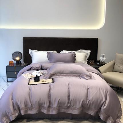 91家纺网 家纺一手货源 找家纺 （总）太古汇家居 2022新款60天丝镂空蔚蓝系列四件套