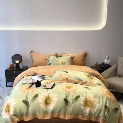 91家纺网 家纺一手货源 找家纺 （总）太古汇家居 2022新款60兰精天丝数码印花四件套