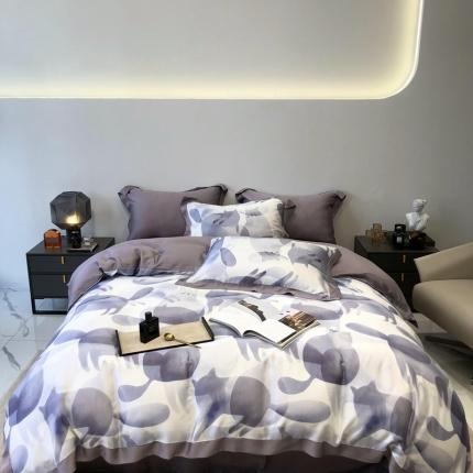 91家纺网 家纺一手货源 找家纺 （总）太古汇家居 2022新款60兰精天丝数码印花四件套