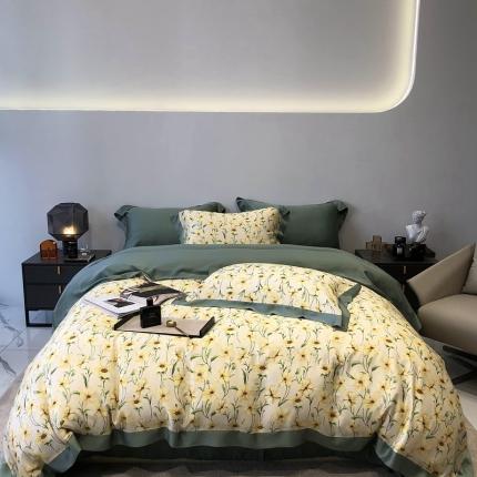 91家纺网 家纺一手货源 找家纺 （总）太古汇家居 2022新款60兰精天丝数码印花四件套