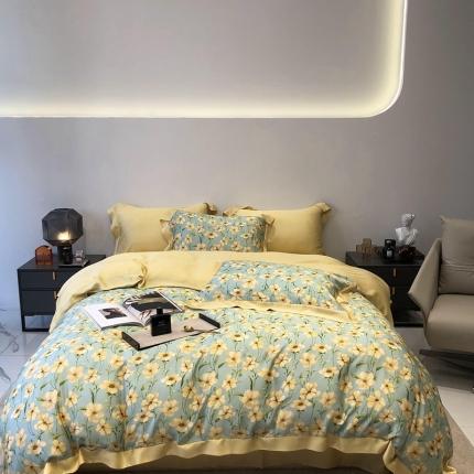 91家纺网 家纺一手货源 找家纺 （总）太古汇家居 2022新款60兰精天丝数码印花四件套