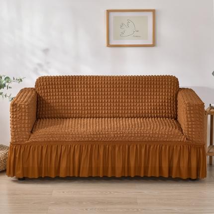 布卢姆沙发套 2022新款泡泡纱沙发套系列 咖啡